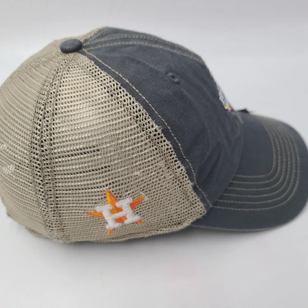 Houston Astros Hat Snapback Trucker Mesh 47 Brand Gray Tan MLB World Series 2019